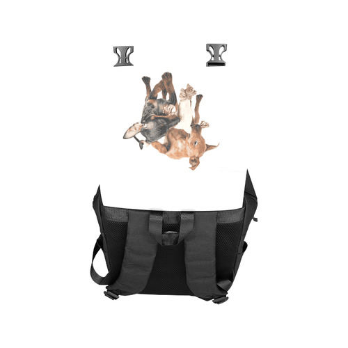 Two Playing Dogs Casual Shoulders Backpack (Model 1623)