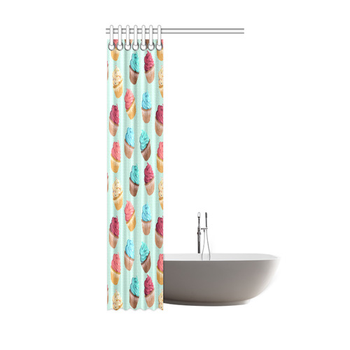 Cup Cakes Party Shower Curtain 36"x72"