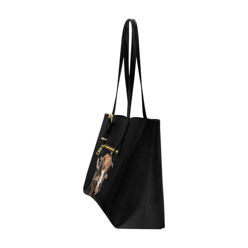 Two Playing Dogs Euramerican Tote Bag/Large (Model 1656)