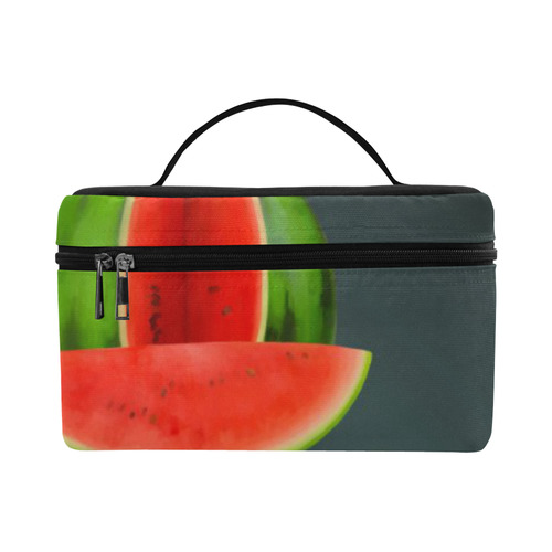 Watercolor Watermelon, red green and sweet Cosmetic Bag/Large (Model 1658)
