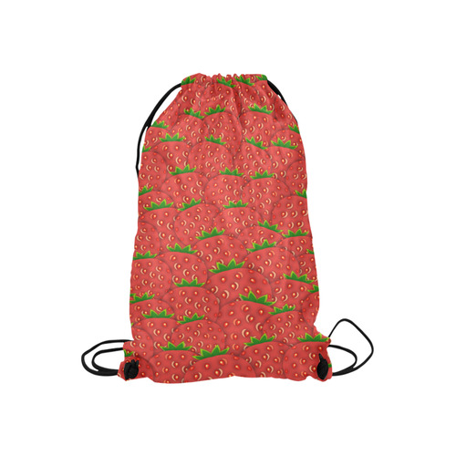 Strawberry Patch Small Drawstring Bag Model 1604 (Twin Sides) 11"(W) * 17.7"(H)