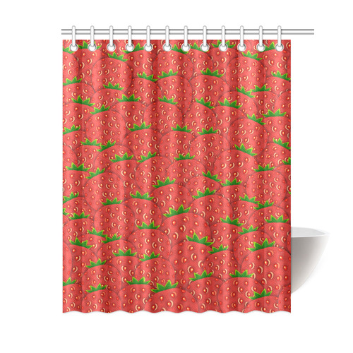 Strawberry Patch Shower Curtain 60"x72"
