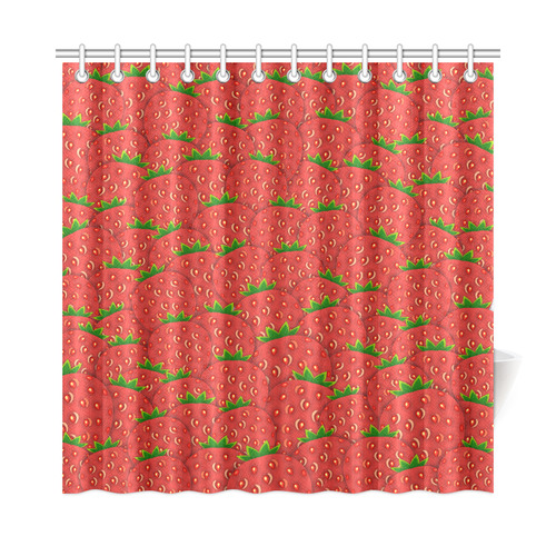 Strawberry Patch Shower Curtain 72"x72"