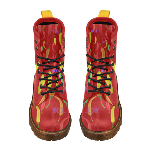 Hot Peppar, chilli High Grade PU Leather Martin Boots For Women Model 402H