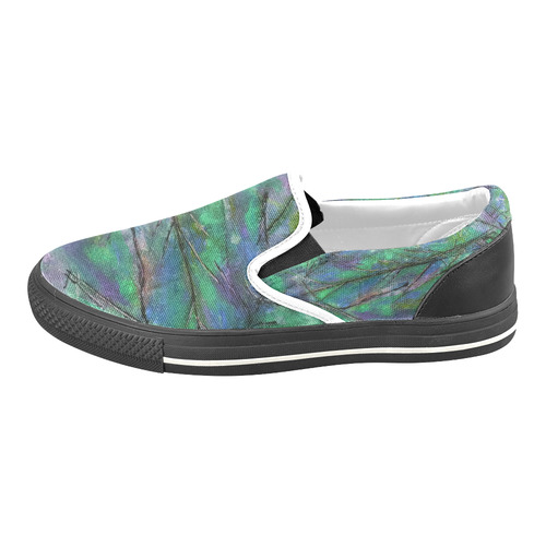 Abstrakt Women's Unusual Slip-on Canvas Shoes (Model 019)