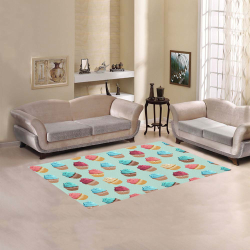 Cup Cakes Party Area Rug 5'x3'3''