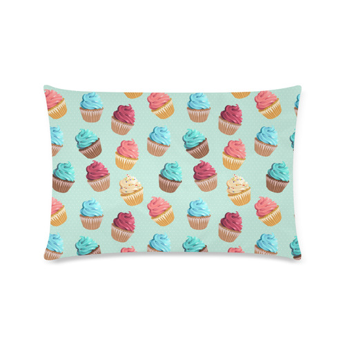 Cup Cakes Party Custom Rectangle Pillow Case 16"x24" (one side)