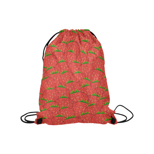 Strawberry Patch Medium Drawstring Bag Model 1604 (Twin Sides) 13.8"(W) * 18.1"(H)