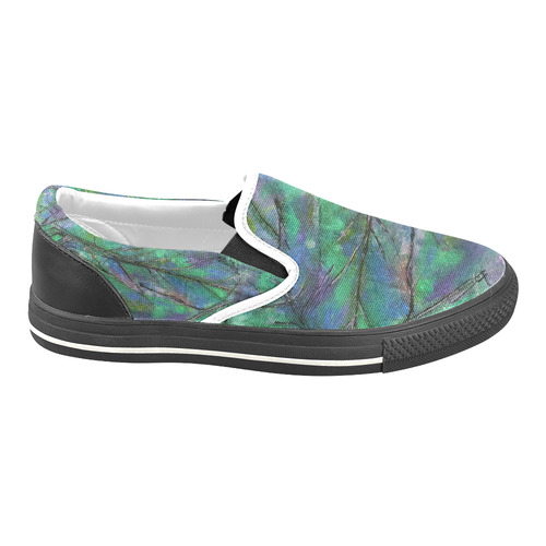 Abstrakt Women's Unusual Slip-on Canvas Shoes (Model 019)