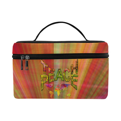 Teach Peace Cosmetic Bag/Large (Model 1658)