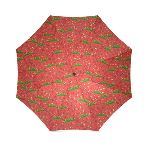 Strawberry Patch Foldable Umbrella (Model U01)