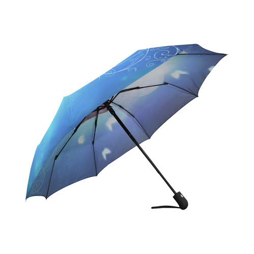 Cute little back kitten Auto-Foldable Umbrella (Model U04)