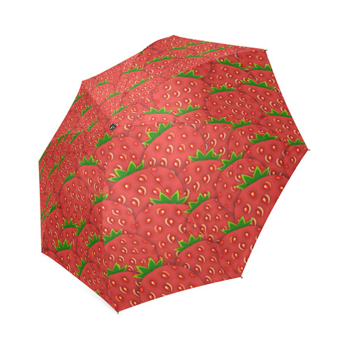 Strawberry Patch Foldable Umbrella (Model U01)