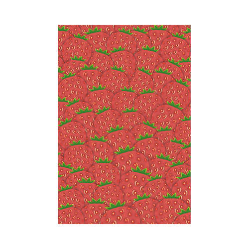 Strawberry Patch Garden Flag 12‘’x18‘’（Without Flagpole）