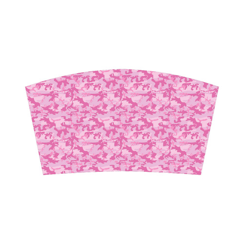 Shocking Pink Camouflage Pattern Bandeau Top
