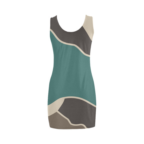 SIMPLE CAMO DRESS Medea Vest Dress (Model D06)