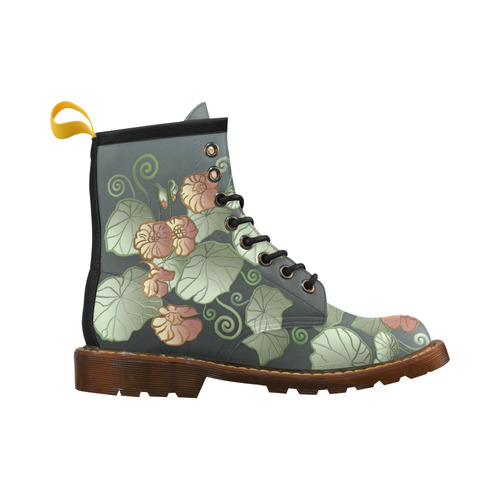 Art Nouveau Garden High Grade PU Leather Martin Boots For Women Model 402H