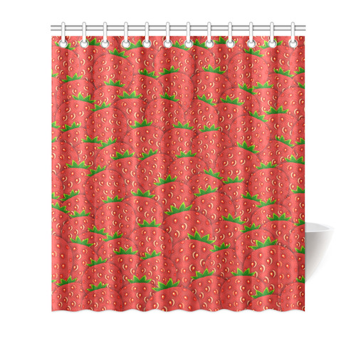 Strawberry Patch Shower Curtain 66"x72"