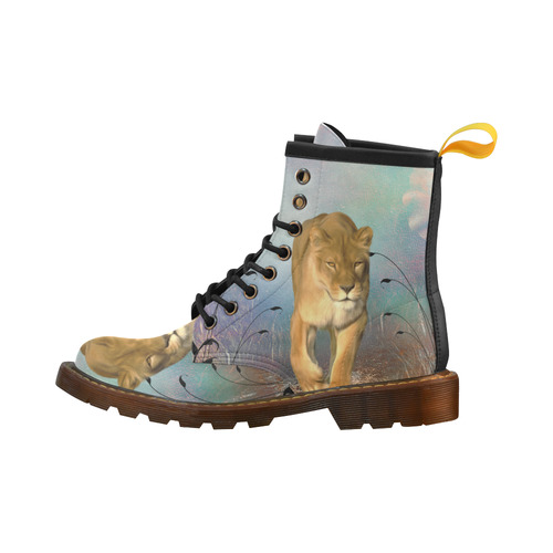 Wonderful lioness High Grade PU Leather Martin Boots For Women Model 402H