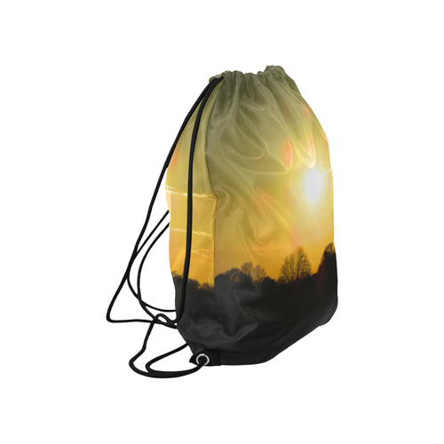 Golden sunset Large Drawstring Bag Model 1604 (Twin Sides)  16.5"(W) * 19.3"(H)