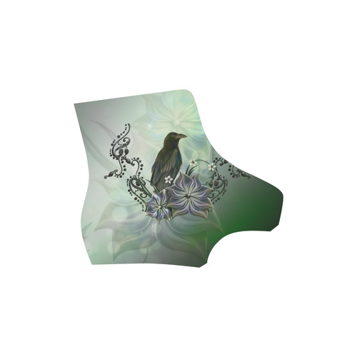 Raven with flowers Martin Boots For Men Model 1203H