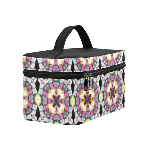 Multicolored Geometric Lunch Bag/Large (Model 1658)