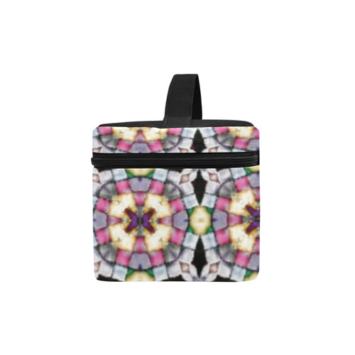 Multicolored Geometric Lunch Bag/Large (Model 1658)
