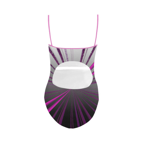 Electrik Pink Strap Swimsuit ( Model S05)