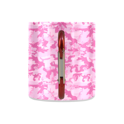 Shocking Pink Camouflage Pattern Classic Insulated Mug(10.3OZ)