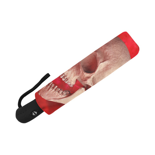 Funny Skull and Red Rose Auto-Foldable Umbrella (Model U04)