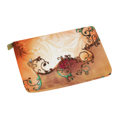 A touch of vintage, soft colors Carry-All Pouch 12.5''x8.5''