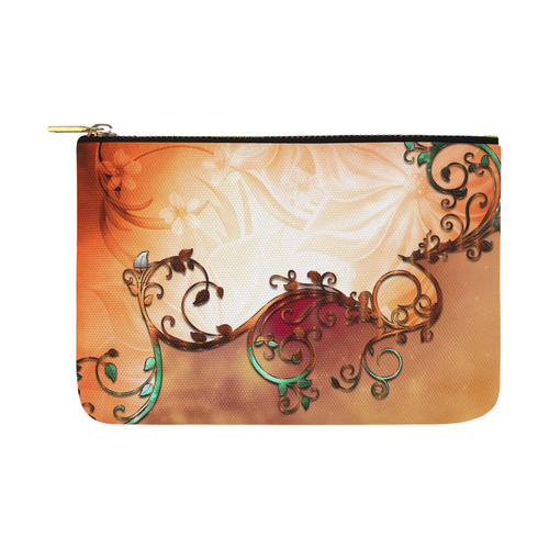 A touch of vintage, soft colors Carry-All Pouch 12.5''x8.5''