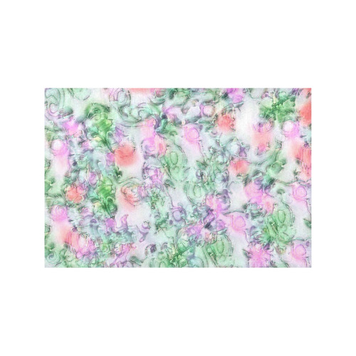 softly floral A by JamColors Placemat 12’’ x 18’’ (Two Pieces)