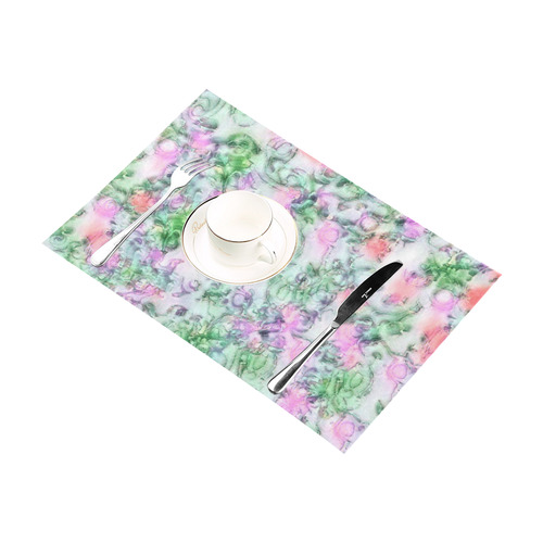 softly floral A by JamColors Placemat 12’’ x 18’’ (Set of 4)