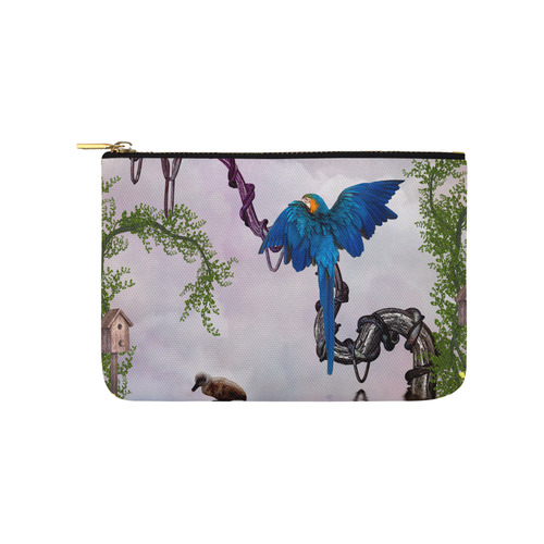 Awesome parrot Carry-All Pouch 9.5''x6''