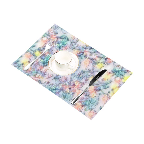 softly floral C by JamColors Placemat 12’’ x 18’’ (Set of 6)