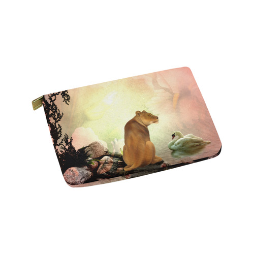 Awesome lioness in a fantasy world Carry-All Pouch 9.5''x6''