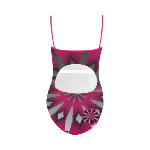 Hot Pink Diamondz Strap Swimsuit ( Model S05)