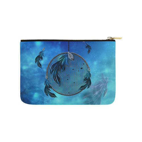 Dreamcatcher, blue colors Carry-All Pouch 9.5''x6''