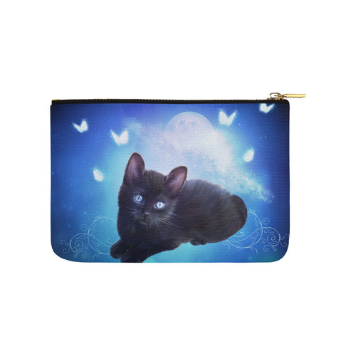 Cute little back kitten Carry-All Pouch 9.5''x6''