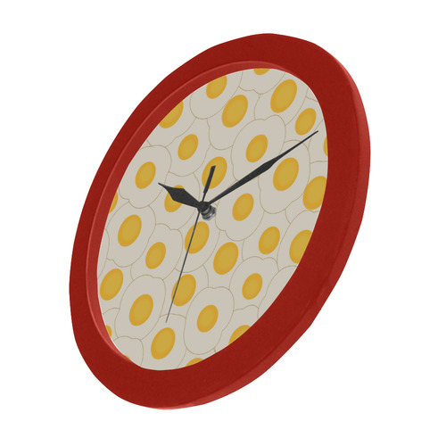 Fried Eggs Circular Plastic Wall clock