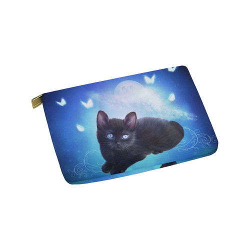 Cute little back kitten Carry-All Pouch 9.5''x6''