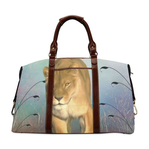 Wonderful lioness Classic Travel Bag (Model 1643) Remake