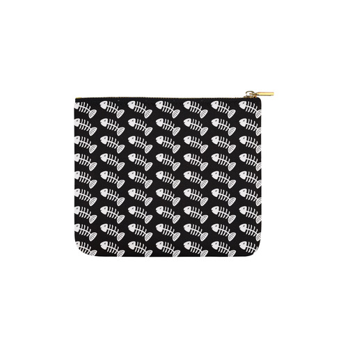 Fish Bones Pattern Carry-All Pouch 6''x5''