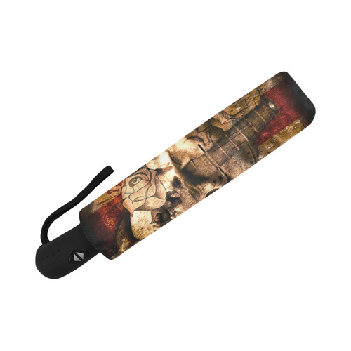 Grunge Skull and British Flag Auto-Foldable Umbrella (Model U04)