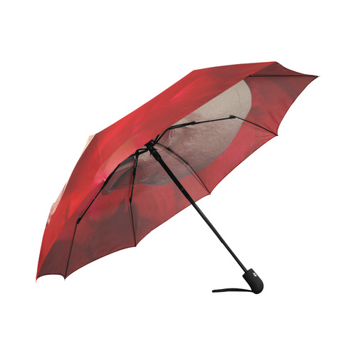 Funny Skull and Red Rose Auto-Foldable Umbrella (Model U04)