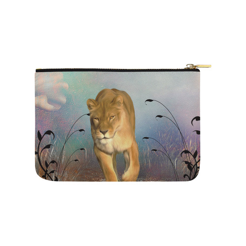 Wonderful lioness Carry-All Pouch 9.5''x6''