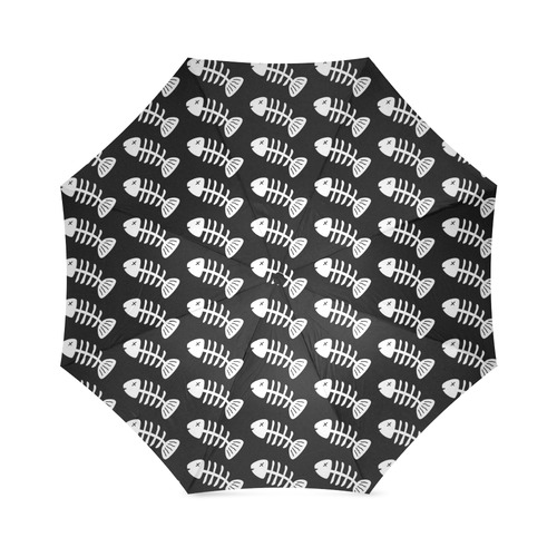 Fish Bones Pattern Foldable Umbrella (Model U01)