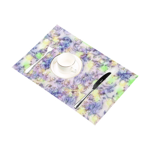 softly floral B by JamColors Placemat 12’’ x 18’’ (Set of 4)