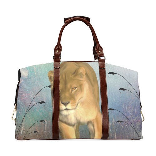 Wonderful lioness Classic Travel Bag (Model 1643) Remake